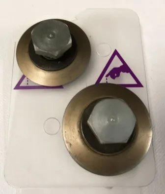 Composite/Masonite twin wheel blade set