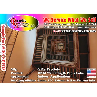 10 Mil Satin Wet Strength Paper 54"x150'