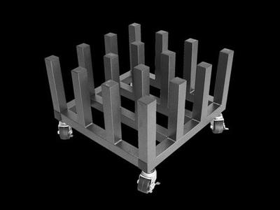 HD Mobile Floor Rack 16 Spindles